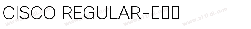 CISCO REGULAR字体转换